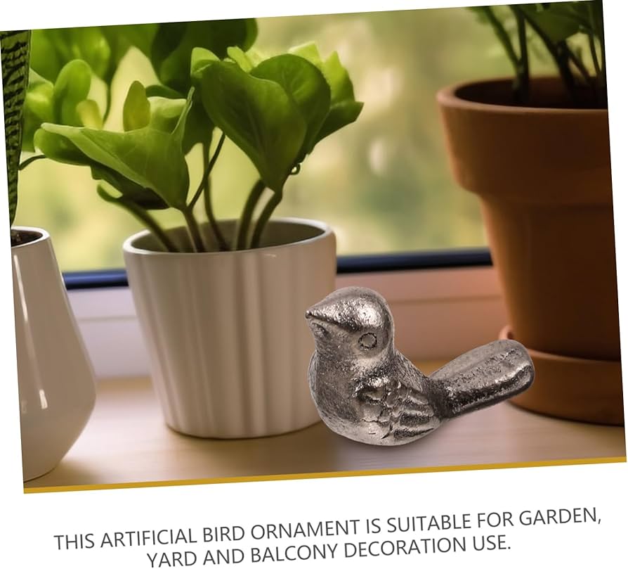 Amazon.co.jp: Levemolo 10個 鋳鉄製の鳥の装飾品 動物 メタルバード